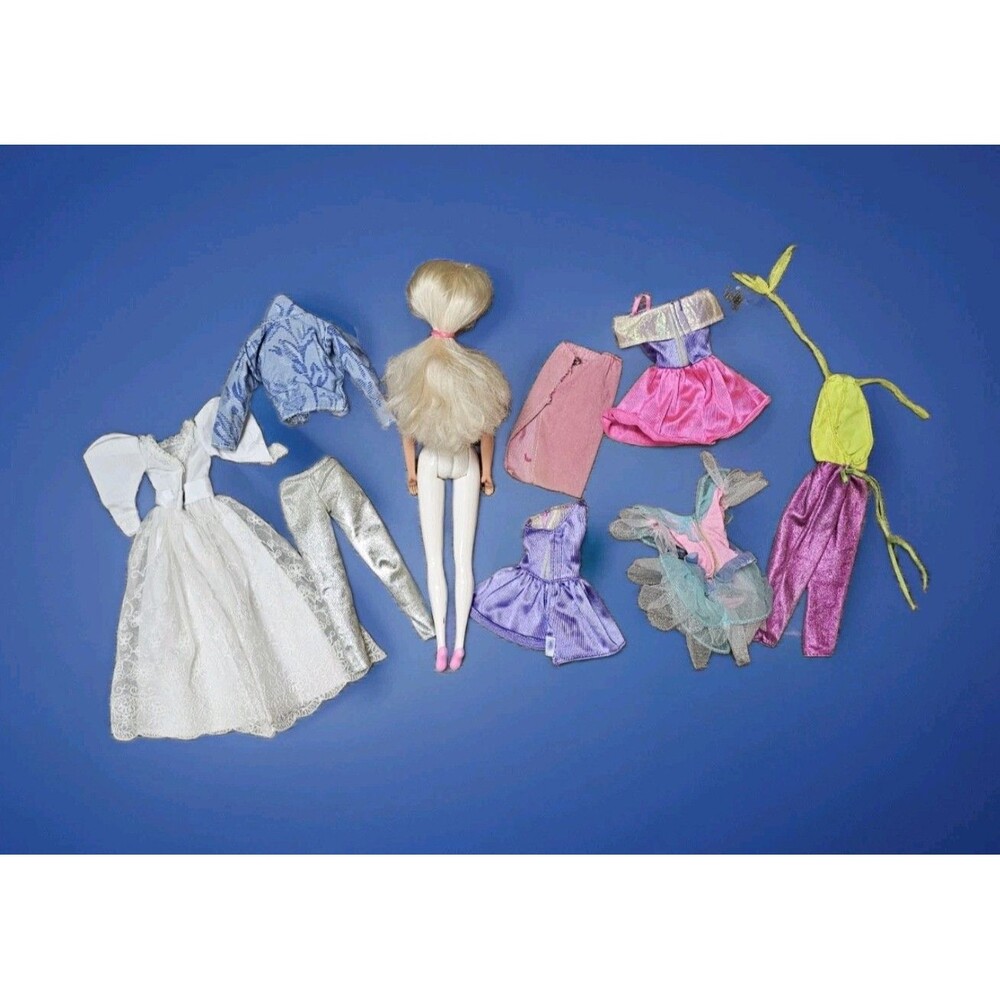 DC3 👠 10 PC LOT BARBIE Fashion Dolls clone CLOTHES Lot - FREE Doll INCLUDED